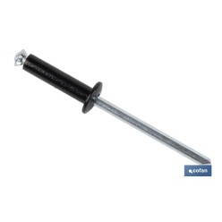 REMACHE DE FLOR NEGRO 4 X 20 MM