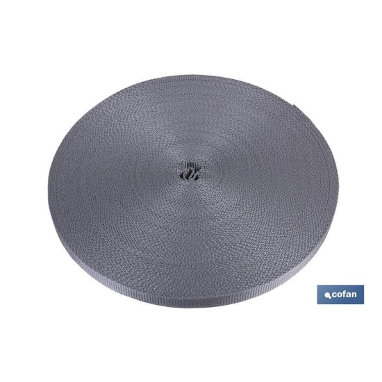 ROLLO CINTA PERSIANA  14MM X 50 M. GRIS