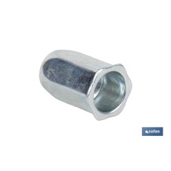 TUERCAS REMACHABLES HEXAGONAL CABEZA REDUCIDA ACERO M6