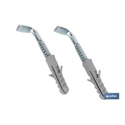 SET DE 2 PCS. TACO Y ALCAYATA PARA TERMO Y CALENTADOR 8 X 65 MM