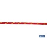 CORDÓN TRENZADO HIPPIE ROJO/AMARILLO 3MM X 100 M