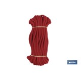 MADEJA CUERDA TRENZADA POLI 8MM 10M ROJO