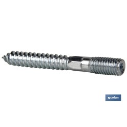 ESPARRAGO DOBLE ROSCA CINCADO HUELLA TORX M6X80