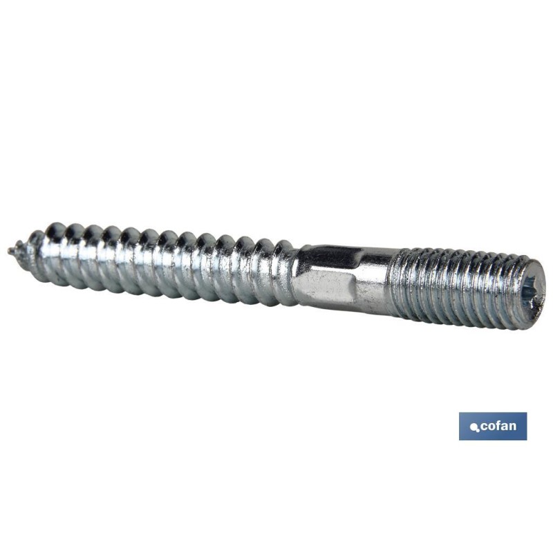 ESPARRAGO DOBLE ROSCA CINCADO HUELLA TORX M6X80
