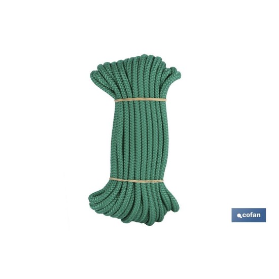 MADEJA CUERDA TRENZADA POLI 8MM 10M VERDE