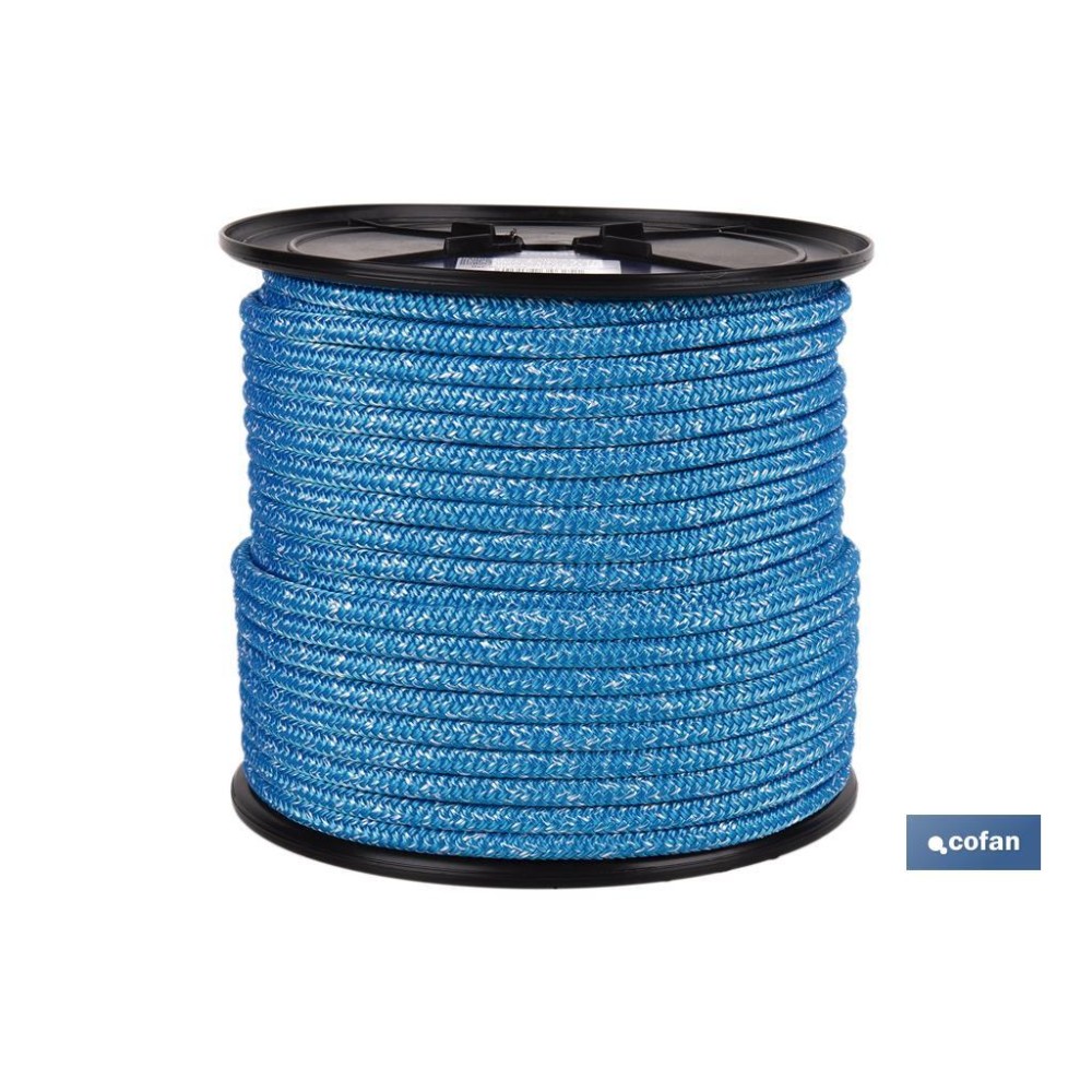 CARRETE DRIZA NÁUTICA 14 MM 100 M AZUL