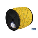 CARRETE CUERDA NÁUTICA MULTIUSOS 8 MM 200 M AMARILLO/AZUL