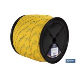 CARRETE CUERDA NÁUTICA MULTIUSOS 10 MM 100 M AMARILLO/AZUL