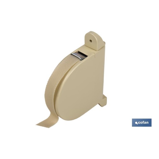 RECOGEDOR ABATIBLE PERSIANA MARFIL 6MX14 MM