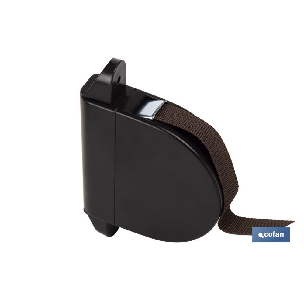 RECOGEDOR ABATIBLE PERSIANA NEGRO 6MX18 MM