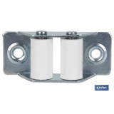 PASACINTAS METÁLICO CON RODILLO DE NYLON 21X50 MM VENTA UNITARIA