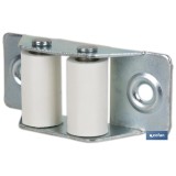 PASACINTAS METÁLICO CON RODILLO DE NYLON 21X50 MM VENTA UNITARIA