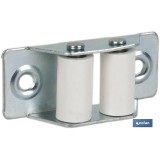 PASACINTAS METÁLICO CON RODILLO DE NYLON 31X65 MM