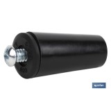 TOPE PERSIANA 40 MM NEGRO CON TORNILLO M-6 VENTA UNITARIA