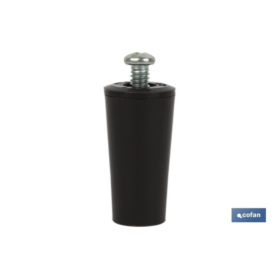 TOPE PERSIANA 40 MM MARRÓN CON TORNILLO M-6 VENTA UNITARIA