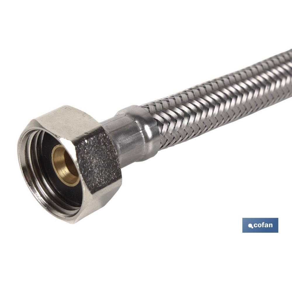 CONEXIÓN FLEXIBLE INOX H3/8- H3/8 20 CM.