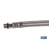 CONEXIÓN FLEXIBLE INOX M10x1 - H1/2 35 CM.