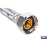 CONEXIÓN FLEXIBLE INOX PARA TERMO M1/2 - H3/4 40 CM.