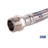 CONEXIÓN FLEXIBLE INOX PARA TERMO M1/2 - H3/4 40 CM.