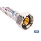 CONEXIÓN FLEXIBLE INOX PARA TERMO M1/2 - H3/4 50 CM.