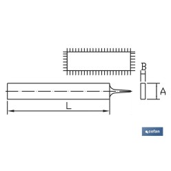 LIMA PLANA DE PUNTA 150mm GR-18 ENTREFINA