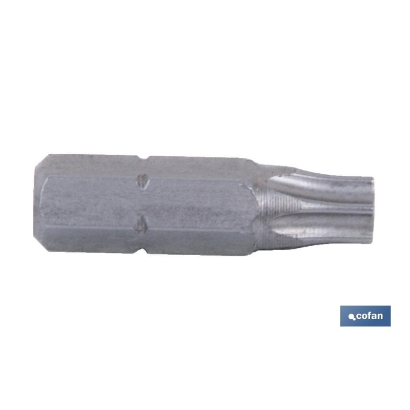 PUNTA DE DESTORNILLADOR TORX INVIOLABLE T-27 VENTA UNITARIA