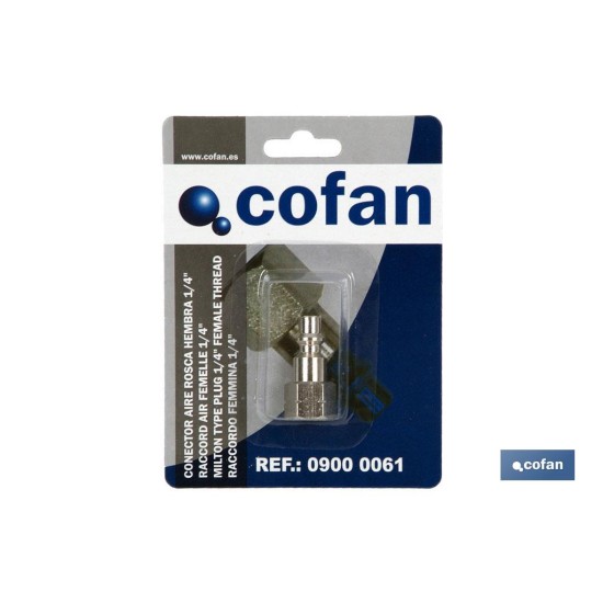 CONECTOR AIRE ROSCA HEMBRA 3/8