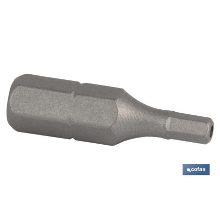 PUNTA.DEST.HEXAG. INVIOLABLE 4  25MM.