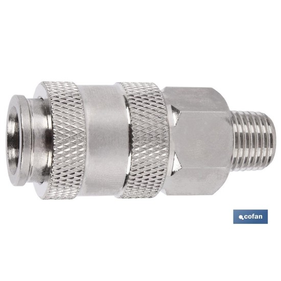 ENCHUFE RAPIDO UNIVERSAL MACHO 1/4""