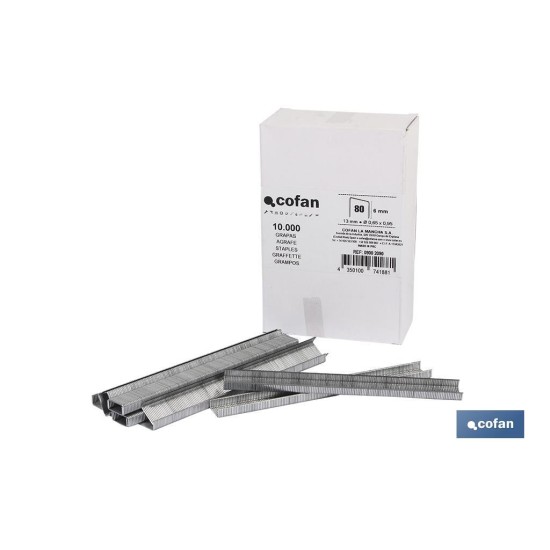 CAJA DE GRAPAS 80 / 12 mm (10.000 PCS)