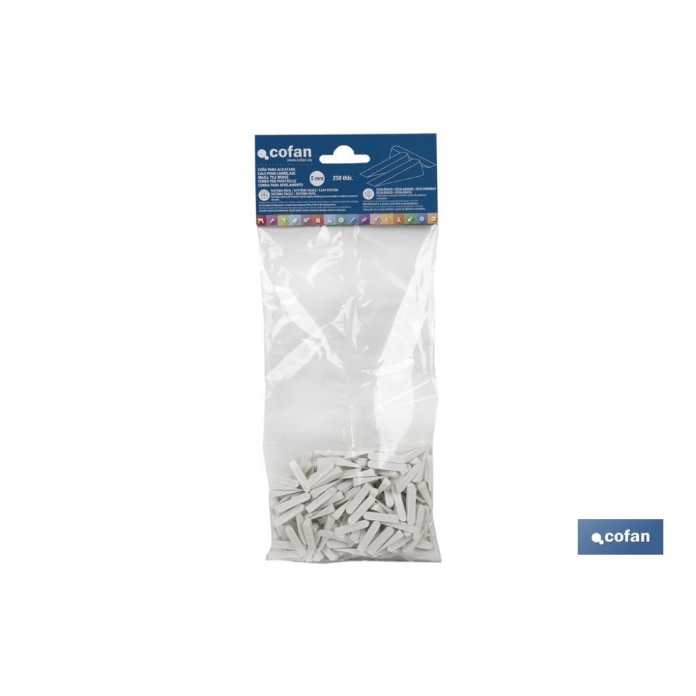 CUÑA 5 MM PARA ALICATADO 250 UDS