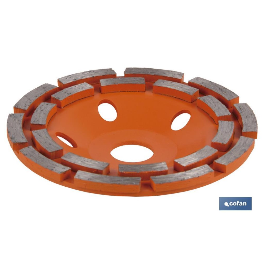 CORONA DOBLE PISTA MAMPOSTERIA 100mm - H22,2