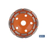 CORONA DOBLE PISTA MAMPOSTERIA 125mm - H22,2