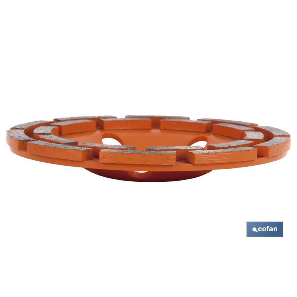CORONA DOBLE PISTA MAMPOSTERIA 125mm - H22,2