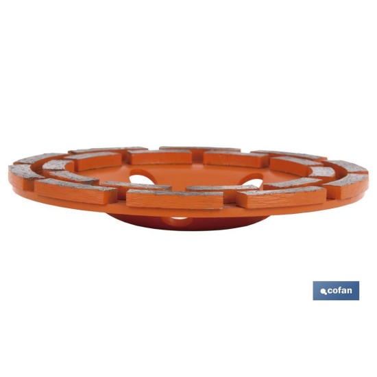 CORONA DOBLE PISTA MAMPOSTERIA 180mm - H22,2
