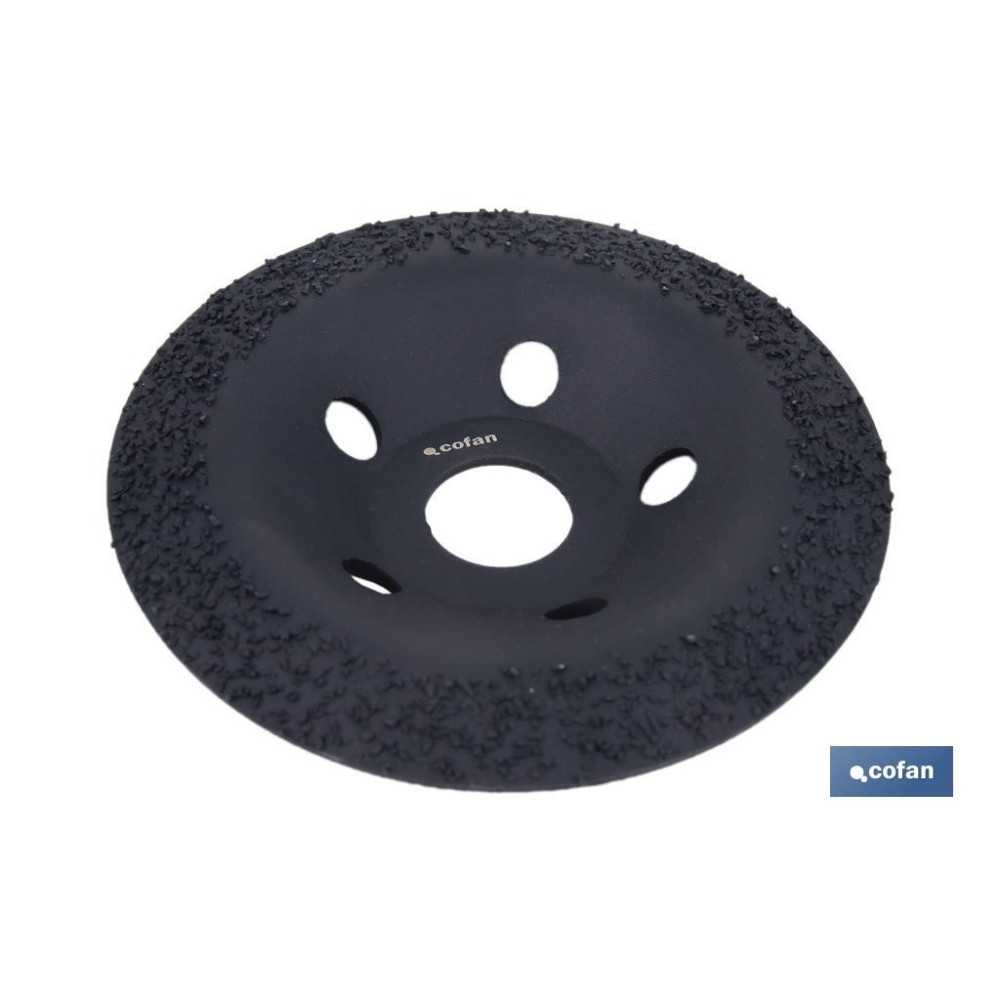 PLATO RECTIFICADOR CARBURO DE TUNGSTENO MULTIMATERIALES Ø115 X 22,23 GRANO MEDIO