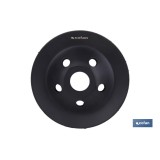 PLATO RECTIFICADOR CARBURO DE TUNGSTENO MULTIMATERIALES Ø115 X 22,23 GRANO GRUESO