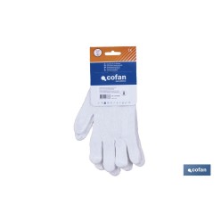 BLÍSTER DE GUANTE DE PUNTO DE ALGODÓN CON PUÑO ELÁSTICO VENTA UNITARIA