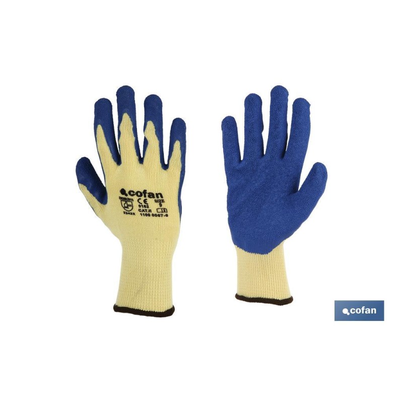 BLISTER G. LATEX RUG. AZUL T-8