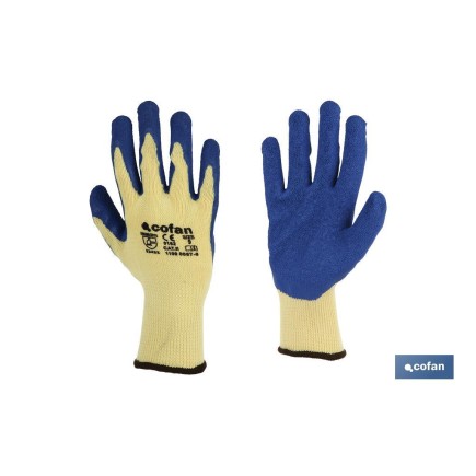 BLISTER G. LATEX RUG. AZUL T-8