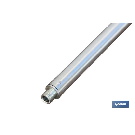 BARRA METAL CEPILLO LAVACOCHES+ENCHUFE RÁPIDO 90cm.