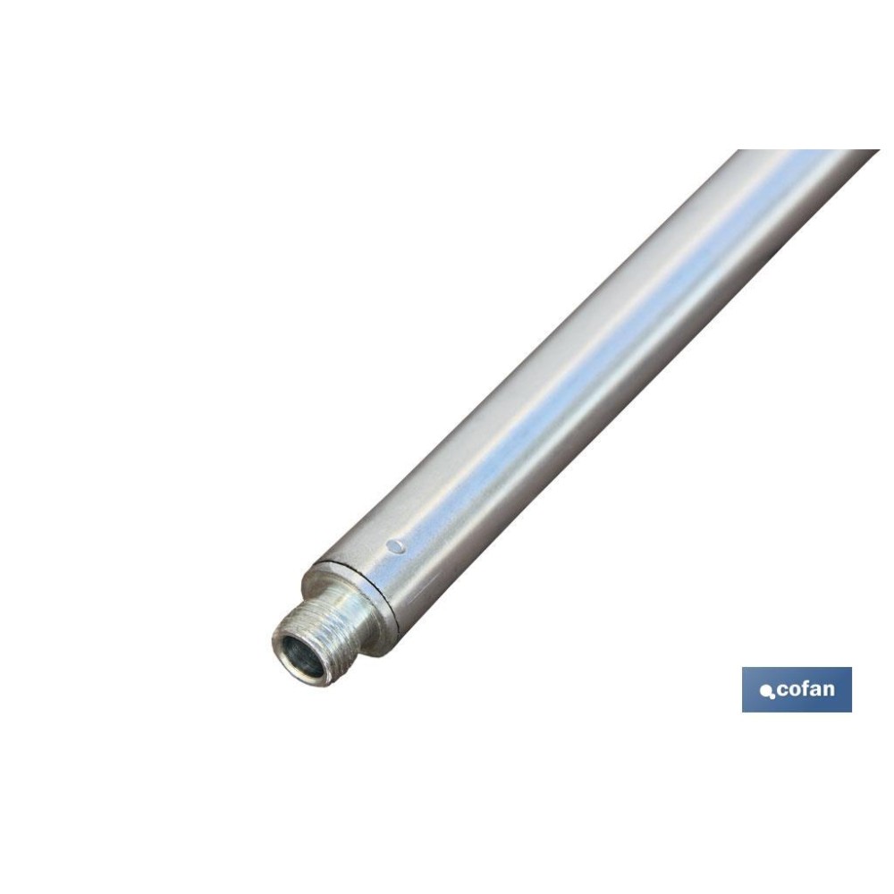 BARRA METAL CEPILLO LAVACOCHES+ENCHUFE RÁPIDO 90cm.
