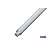 BARRA METAL CEPILLO LAVACOCHES+ENCHUFE RÁPIDO 90cm.