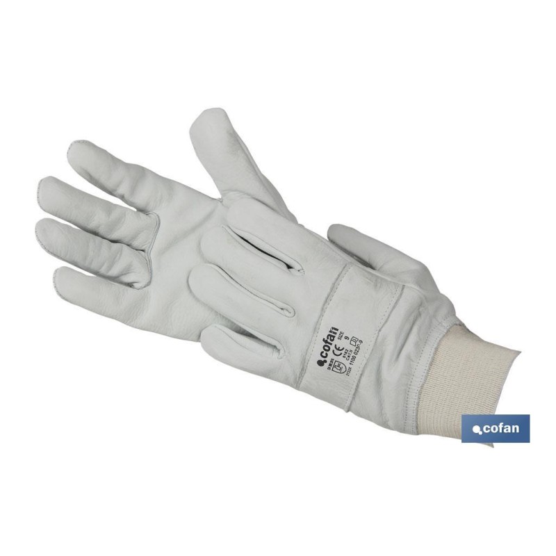 GUANTE AJUSTABLE PIEL FLOR REFORZADO TALLA 8
