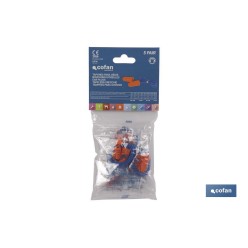 BLISTER 10 TAPONES (5 par) OIDOS C/CUERDA PU SNR36