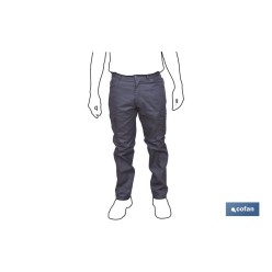 PANTALON TRABAJO SERVET 245 gms/m GRIS T-62