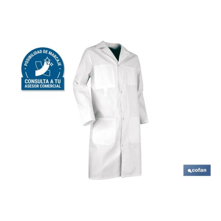 BATA BLANCA PALETTE 100% ALGODÓN T-XXL