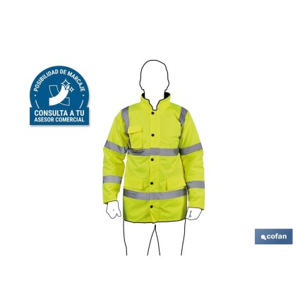 PARKA DE ALTA VISIBILIDAD MODELO ALDEBARÁN AMARILLO TALLA XL