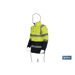 PARKA DE ALTA VISIBILIDAD MODELO DENEB AMARILLO Y AZUL TALLA XXL