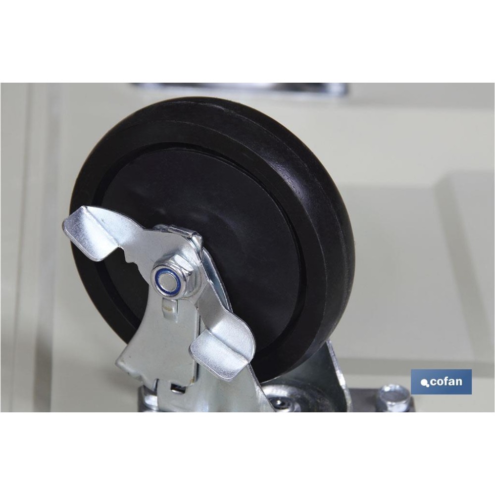 CARRO PLATAFORMA PLEGABLE ACERO 915x615x860 MM